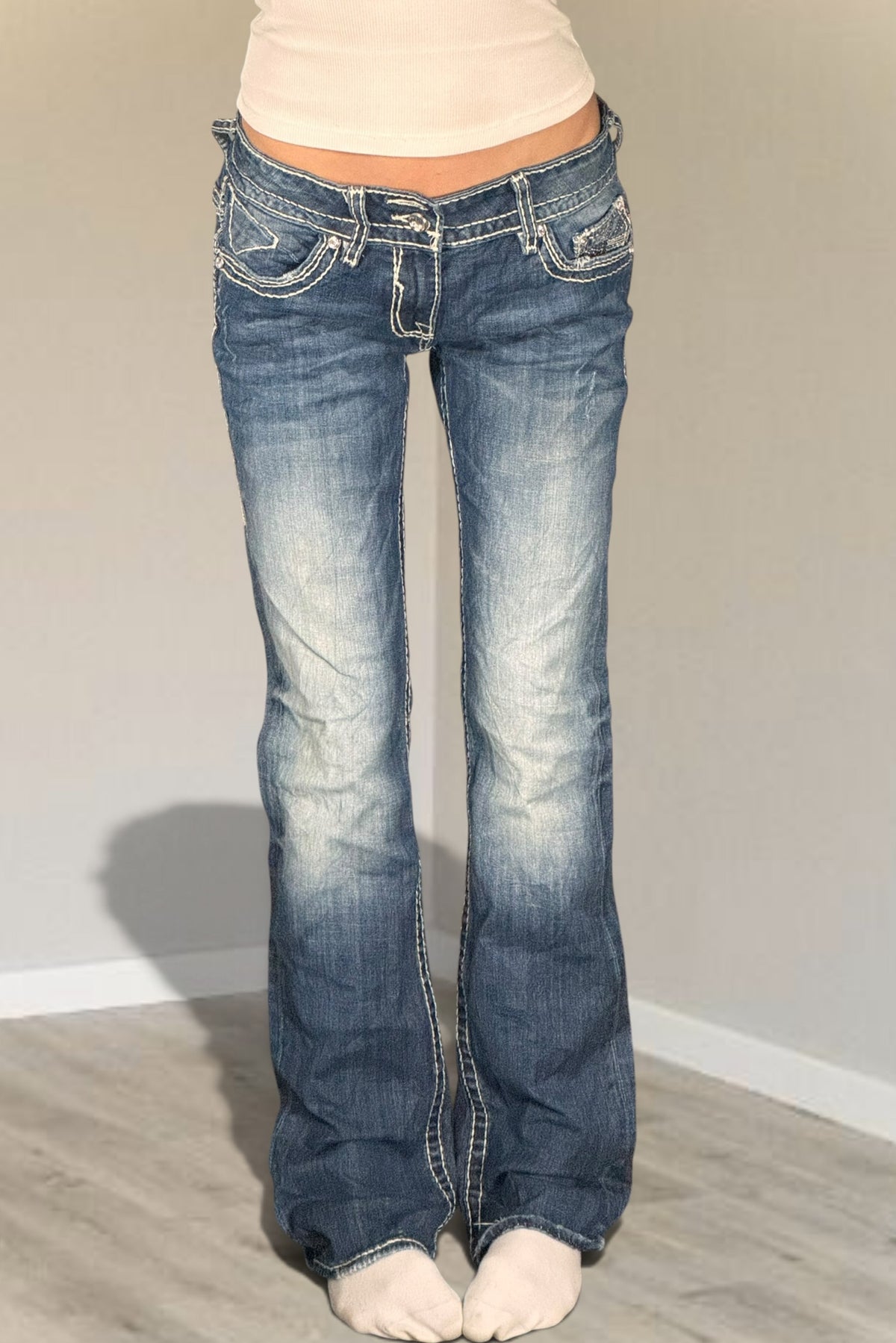 Lågmidjade jeans stl: S/M
