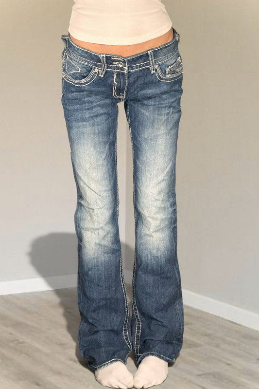 Lågmidjade jeans stl: S/M