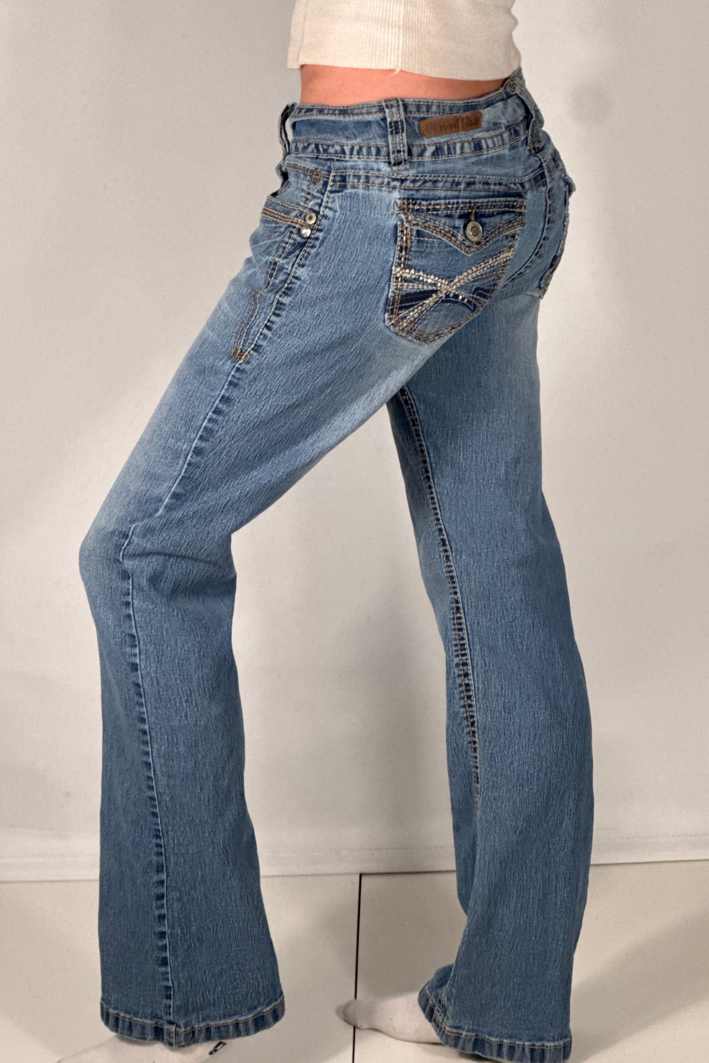 Lågmidjade jeans stl: S