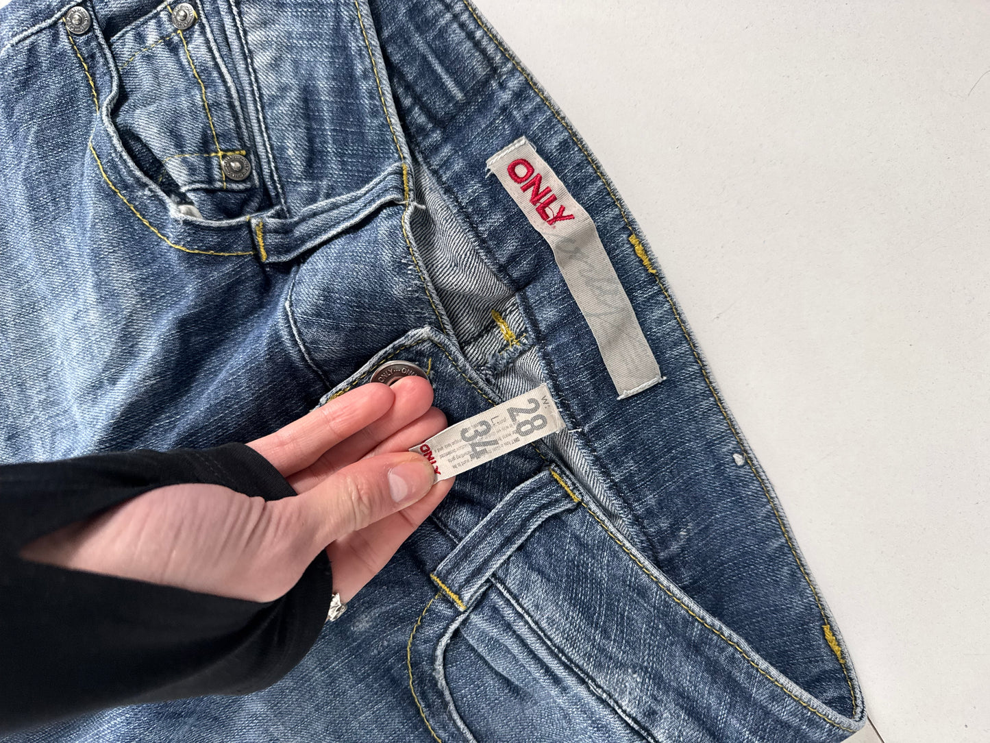 Lågmidjade jeans stl: S