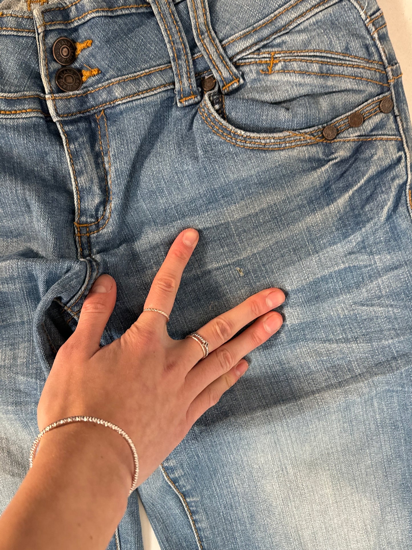 Lågmidjade jeans stl: S