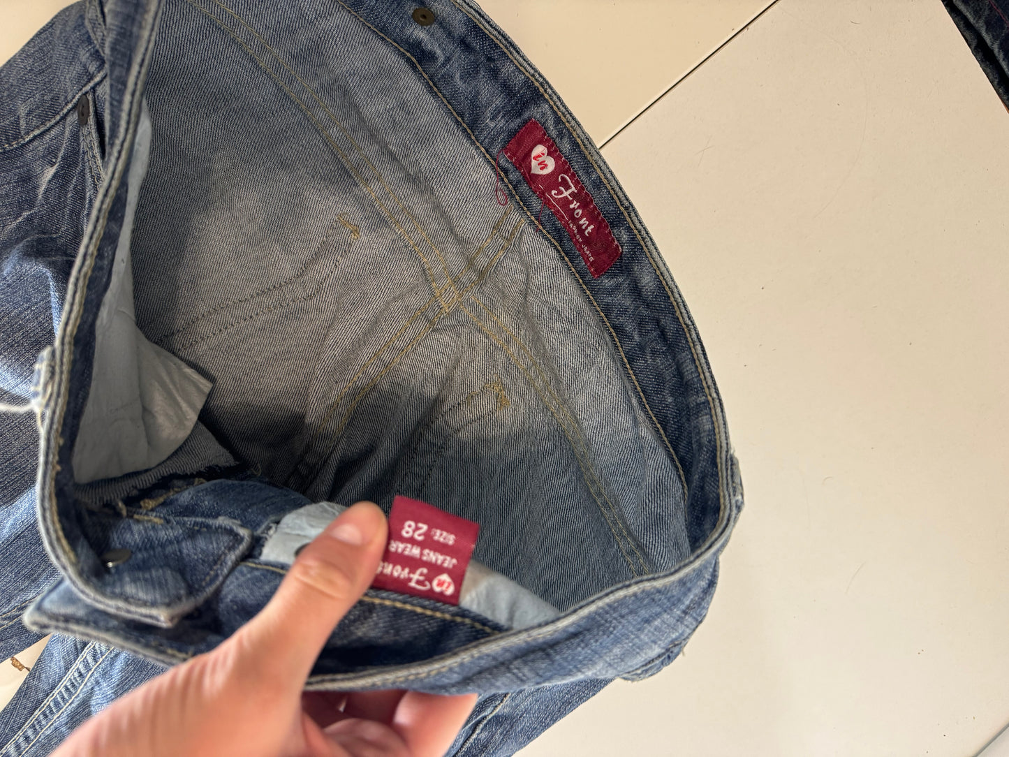 Lågmidjade jeans stl: S