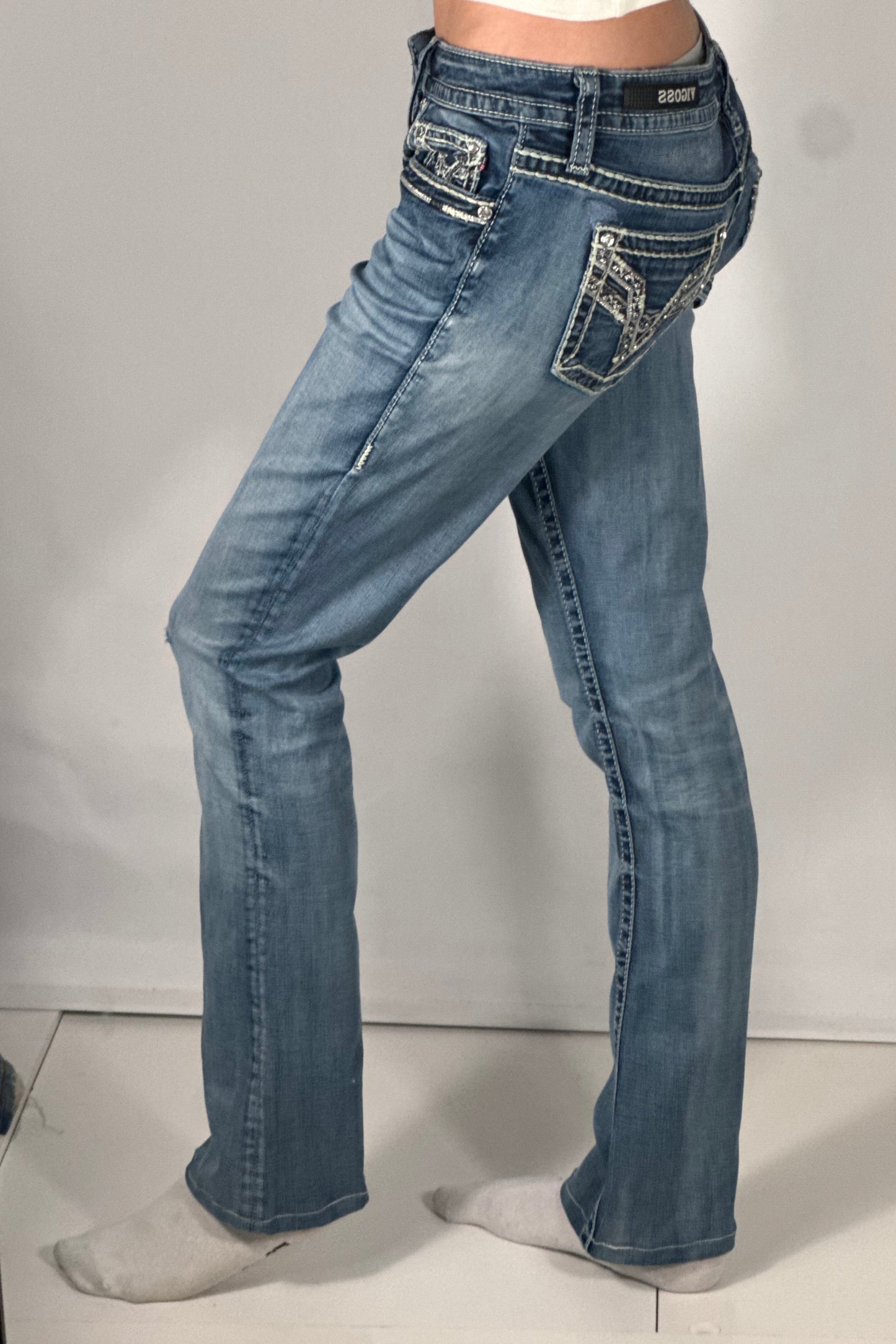 Lågmidjade jeans stl: S