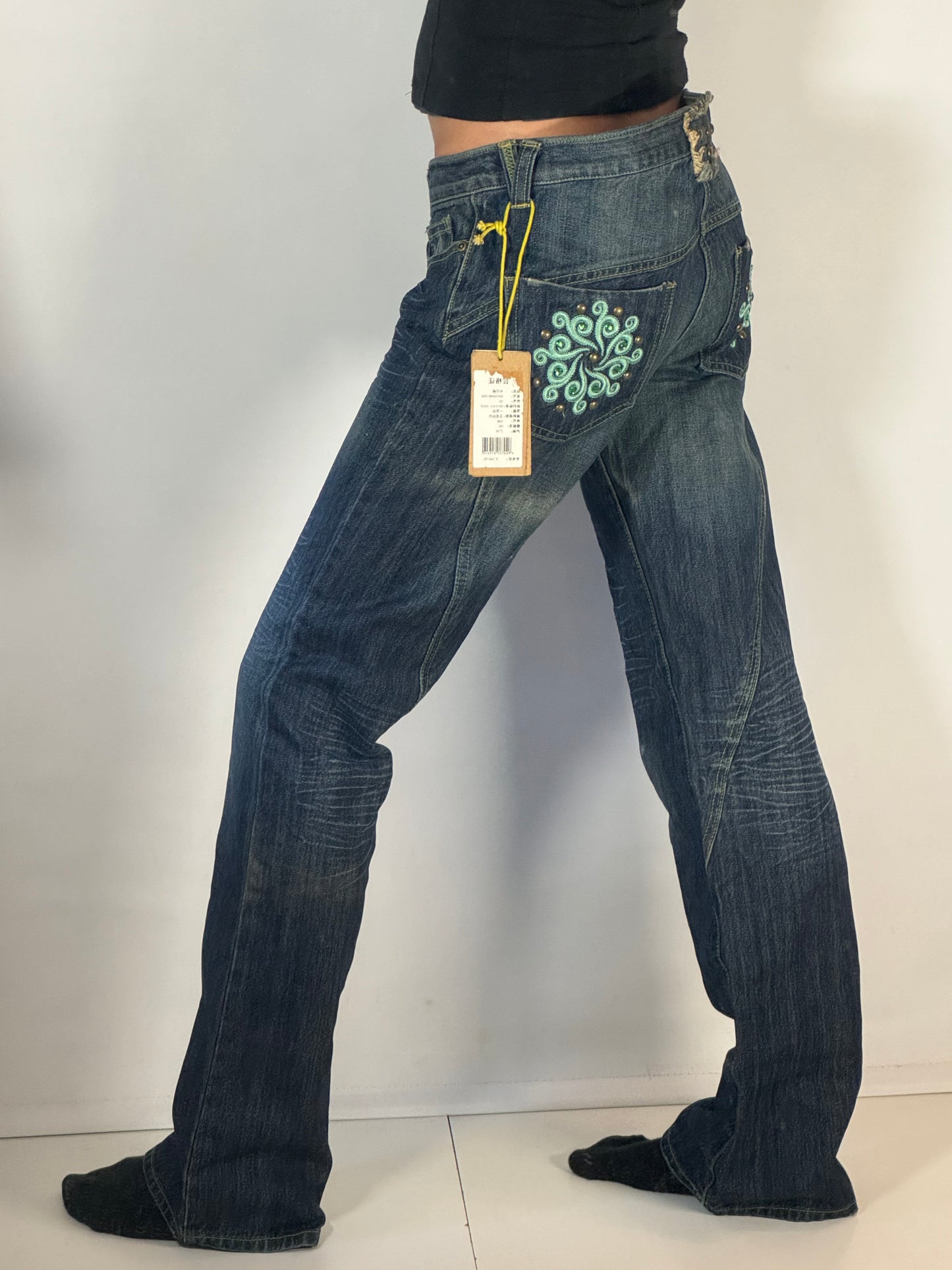 Lågmidjade jeans stl: S