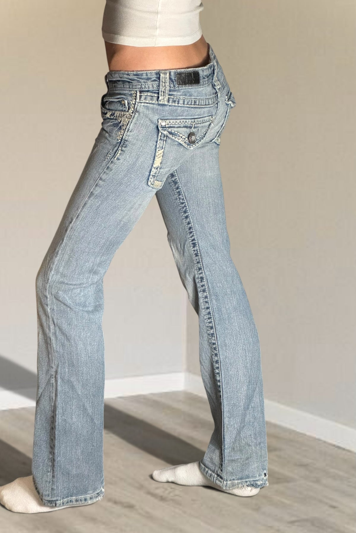 Lågmidjade jeans stl: S