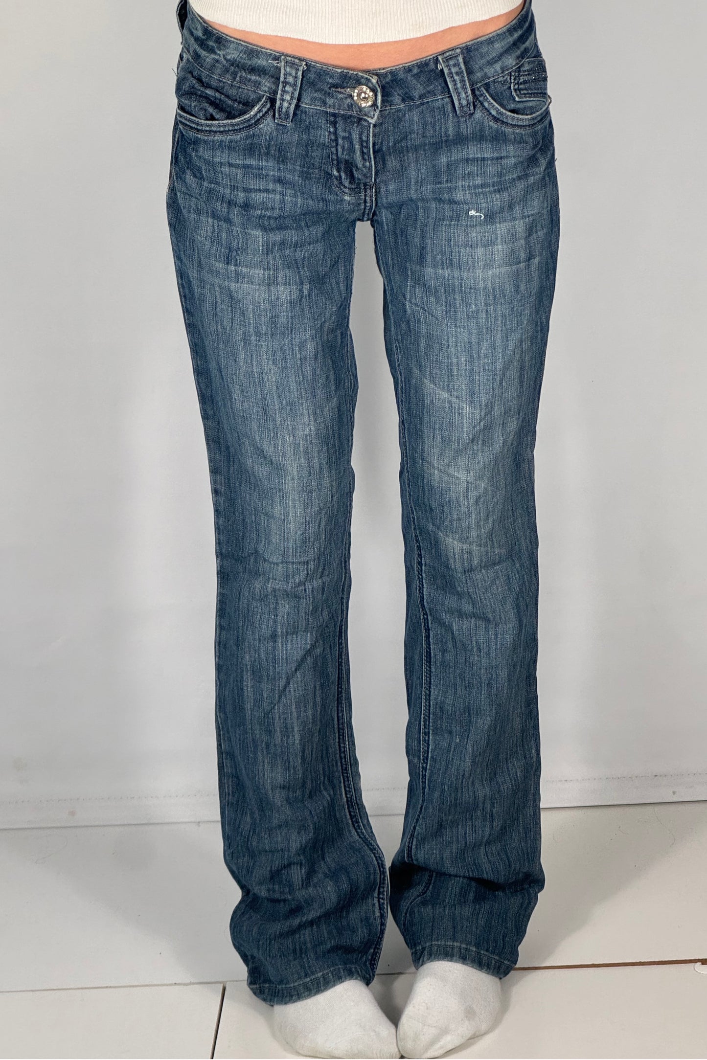 Lågmidjade jeans stl: S