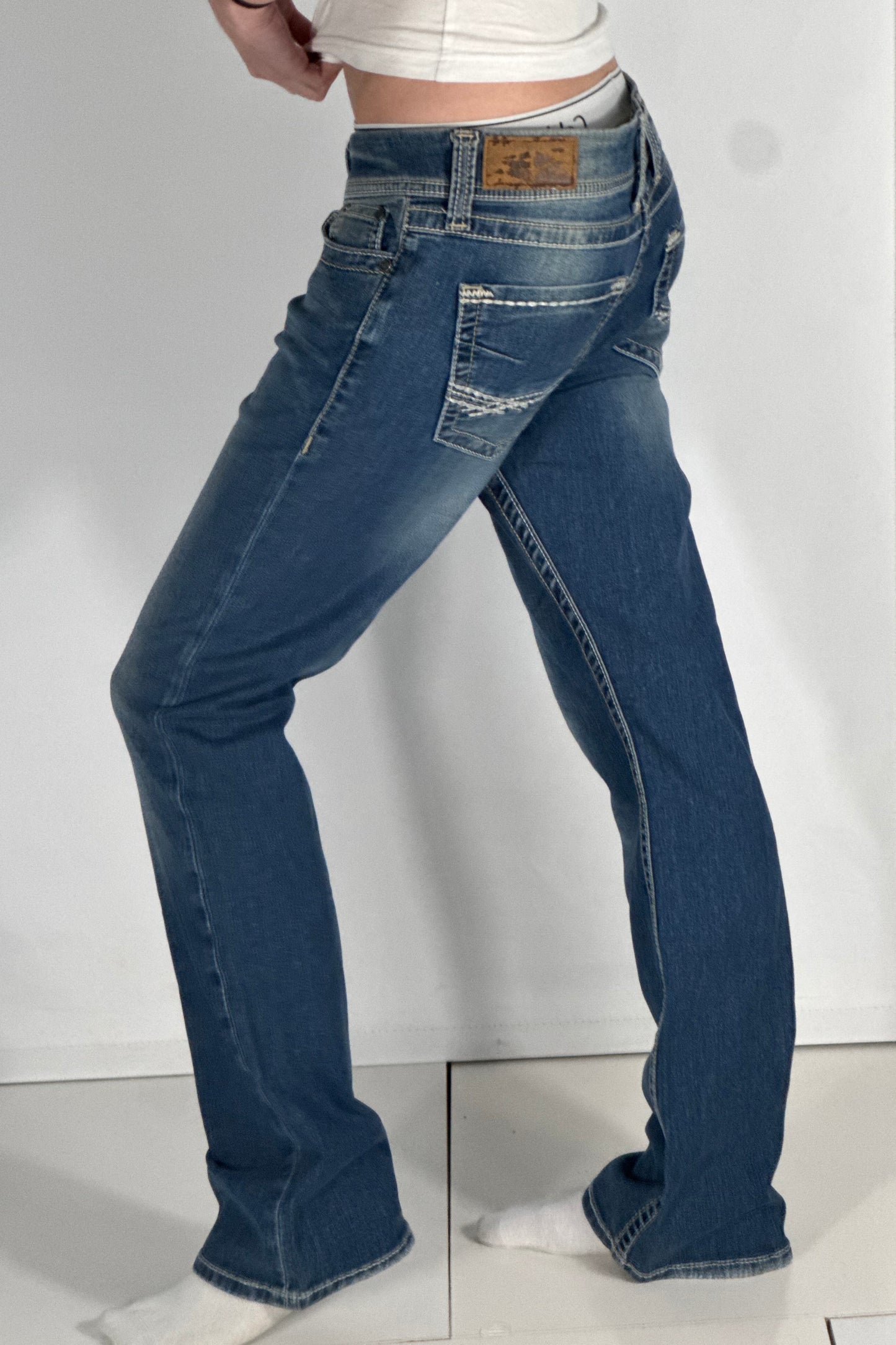 Lågmidjade jeans stl: S