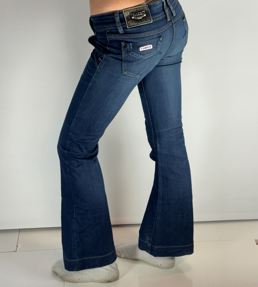 Lågmidjade jeans–stl: XS
