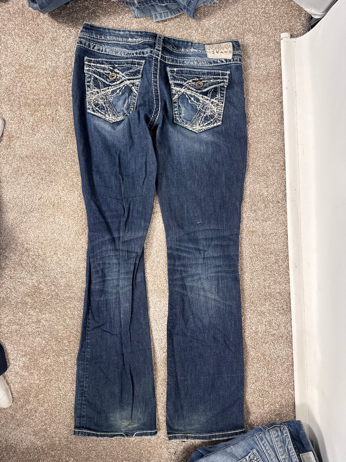 Lavtaljede jeans str: S