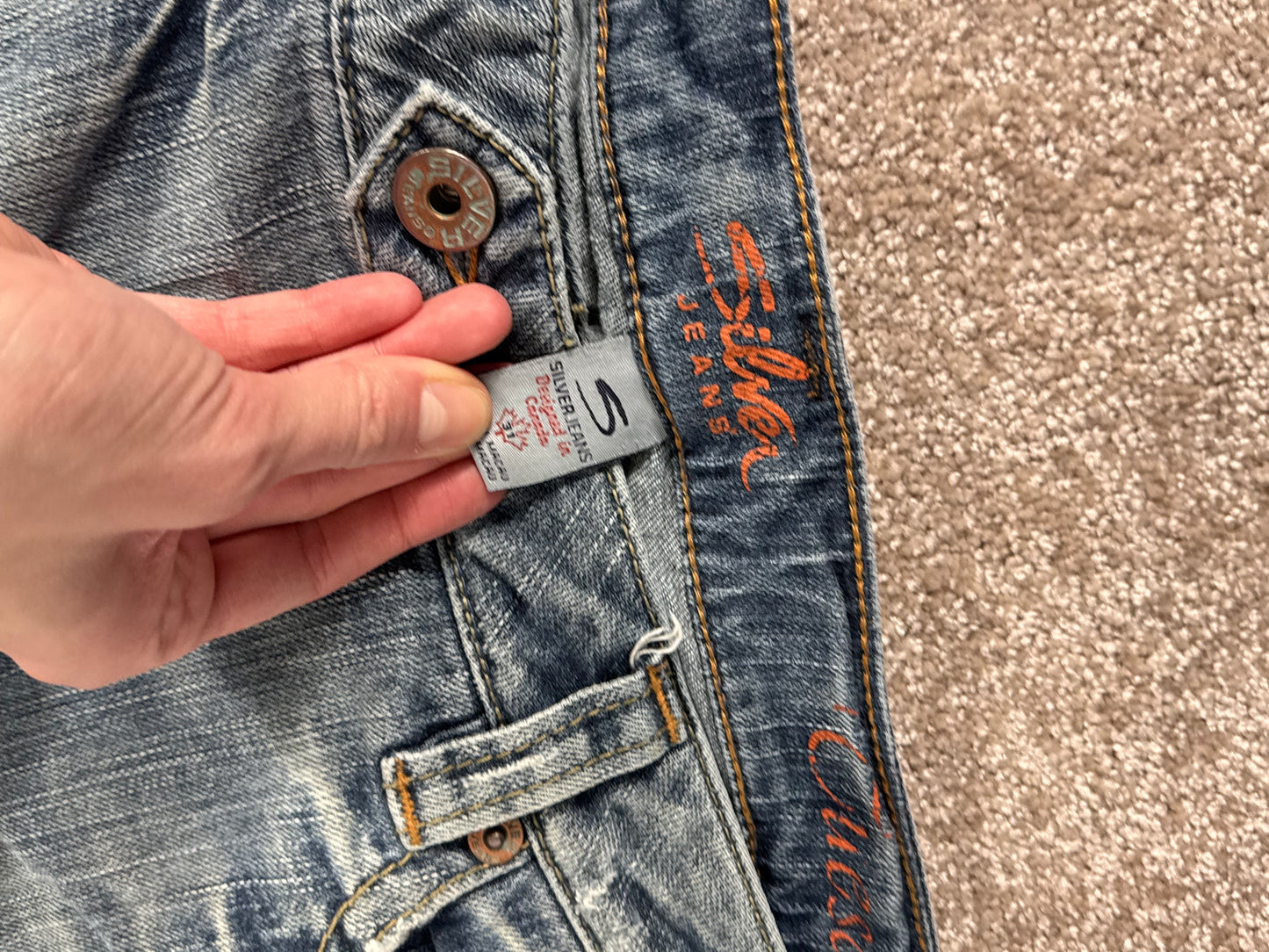 Lågmidjade jeans stl: M