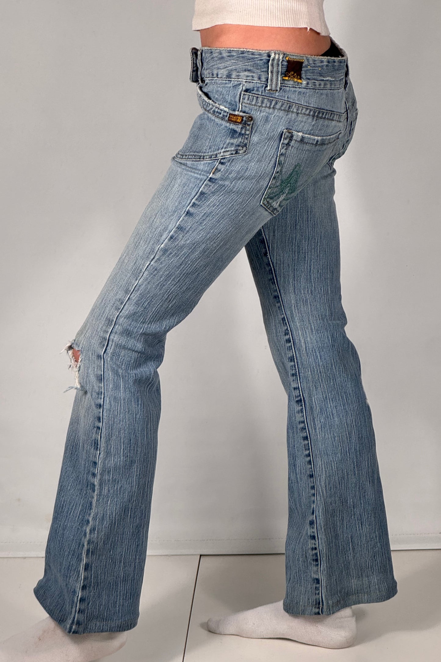 Lavtaljede jeans str: S