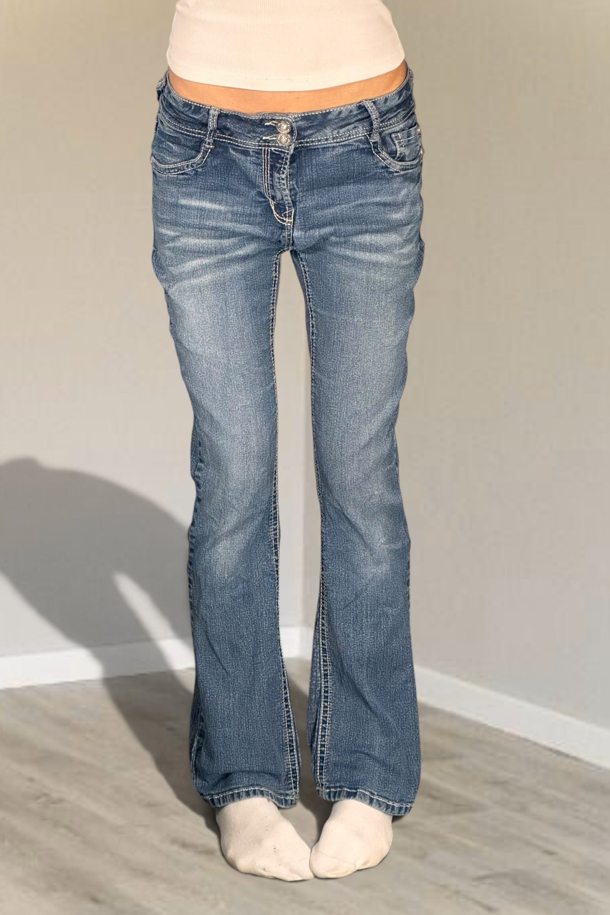 Lågmidjade jeans stl: S