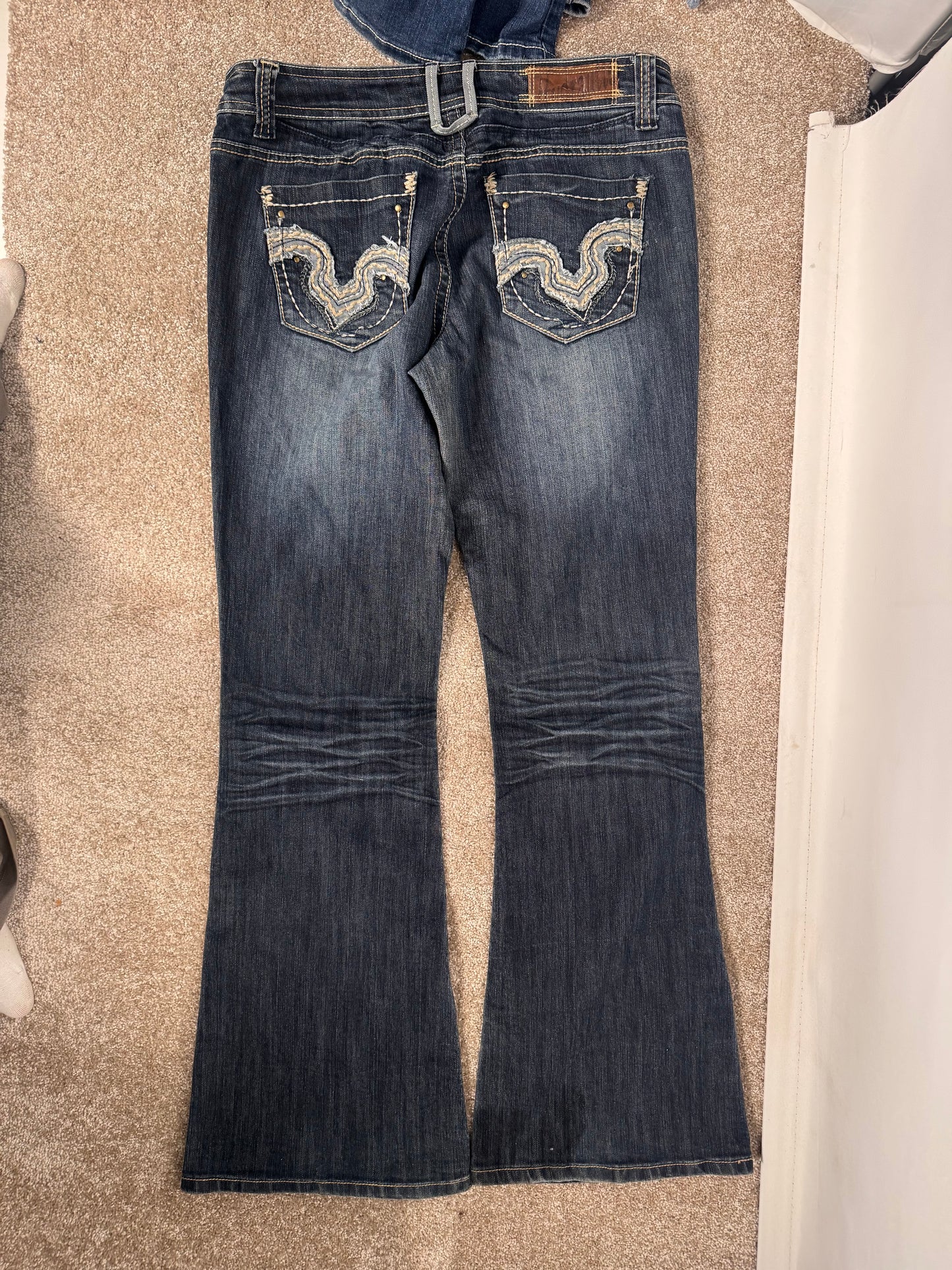 Lavtaljede jeans str: M