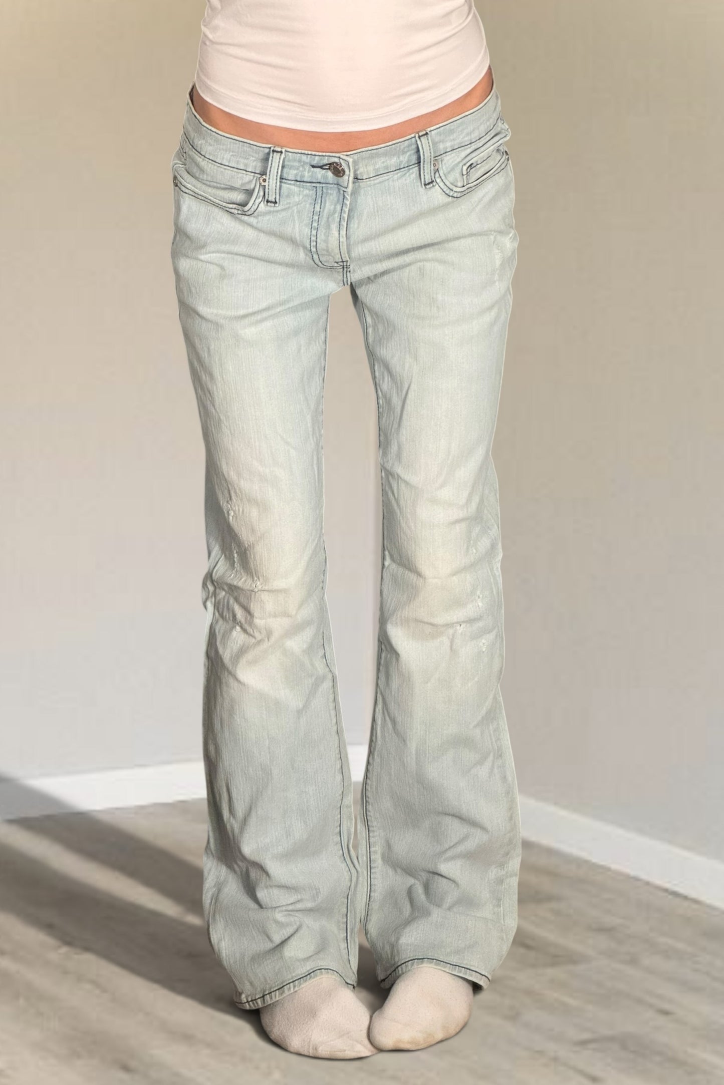 Lågmidjade jeans stl: S/M