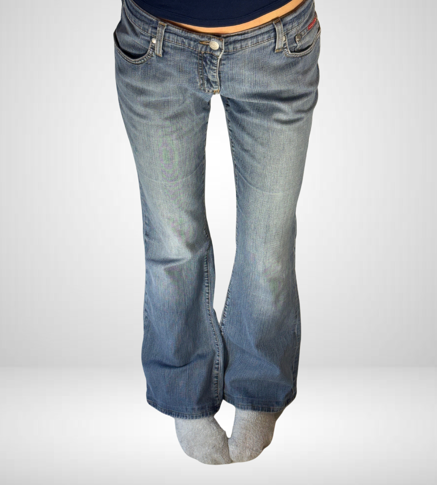 Lågmidjade jeans–stl: M