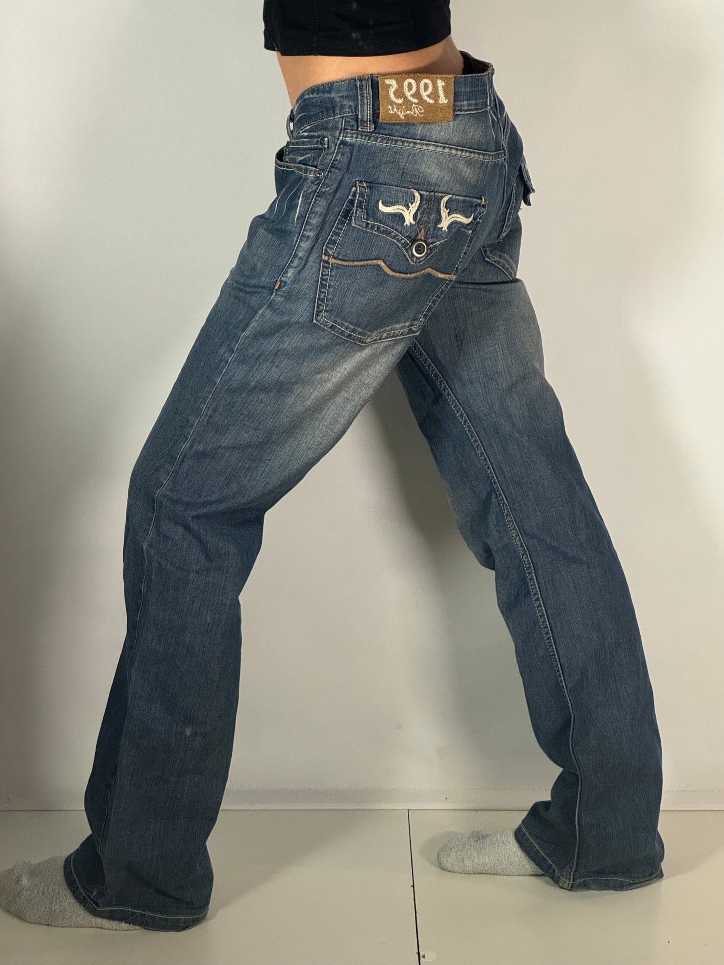 Lågmidjade jeans stl: M