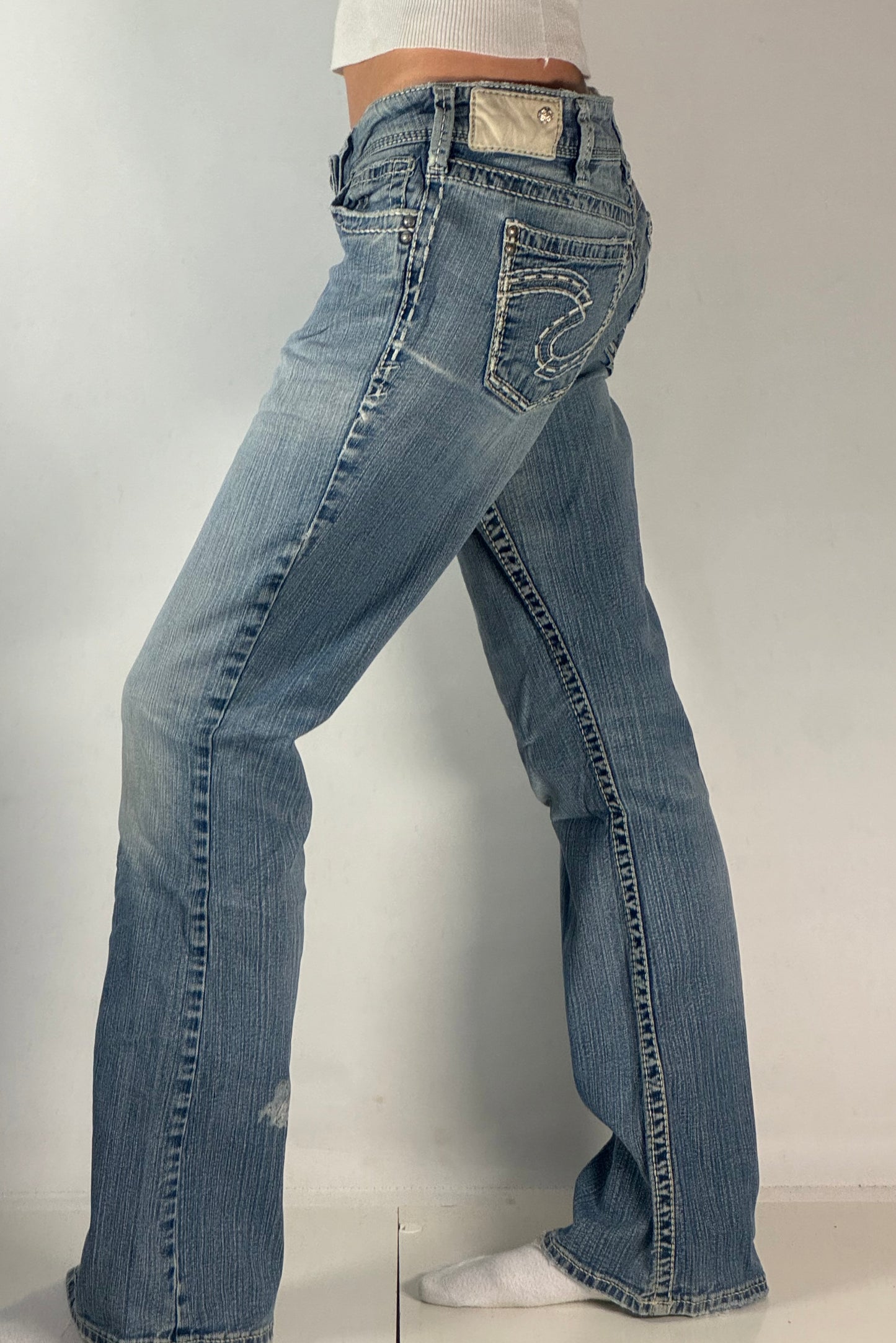 Lågmidjade jeans stl: S/M