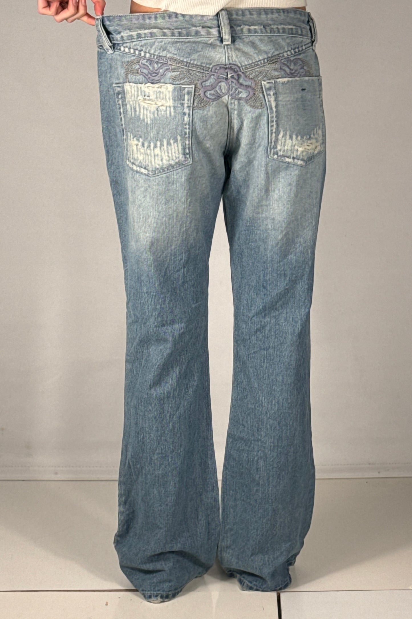Lavtaljede jeans str: M