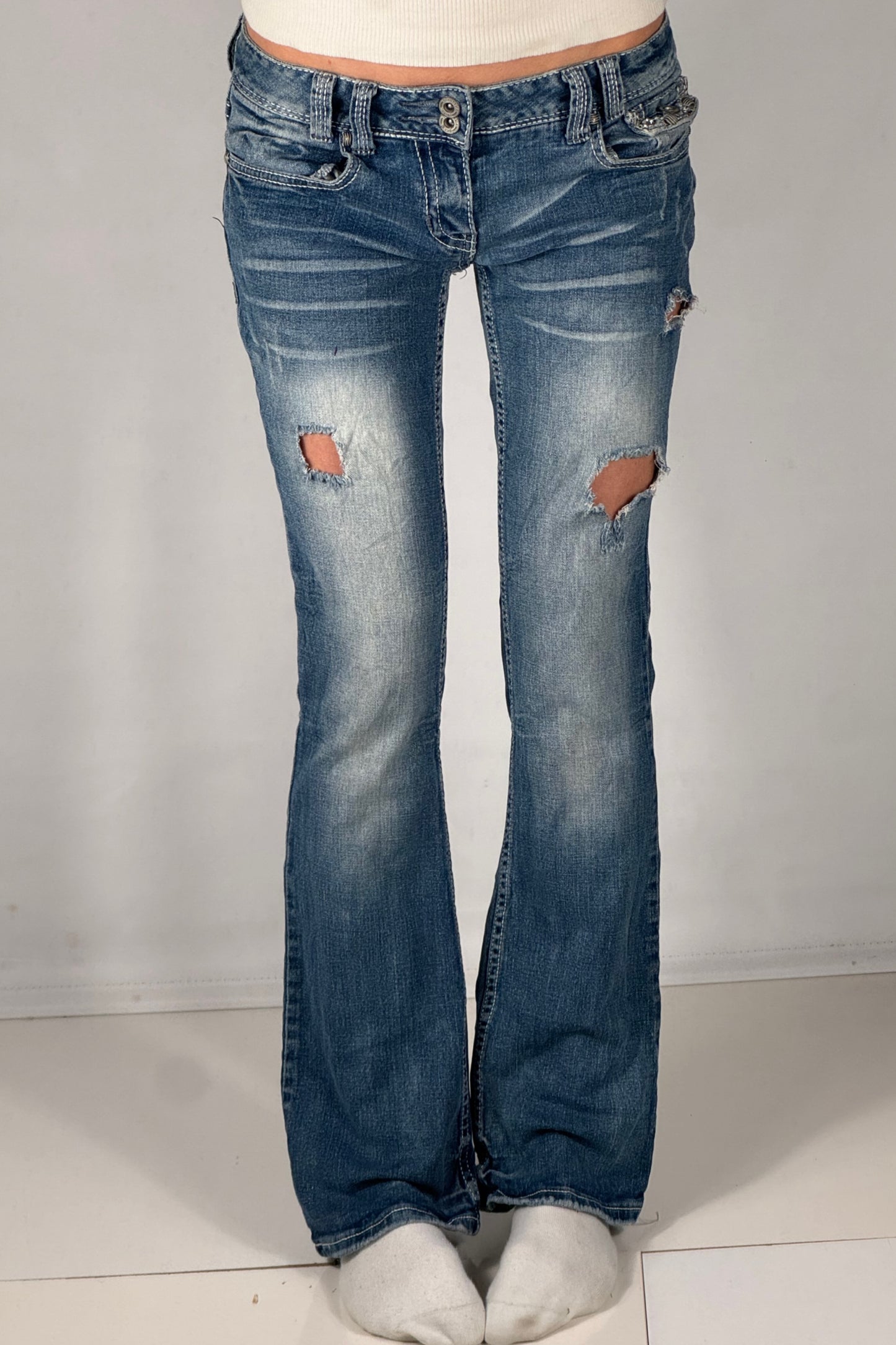 Lågmidjade jeans stl: XS