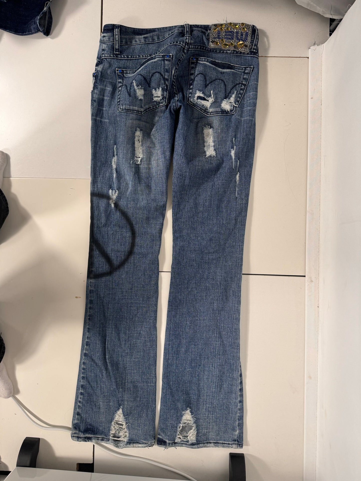 Lågmidjade jeans stl: S