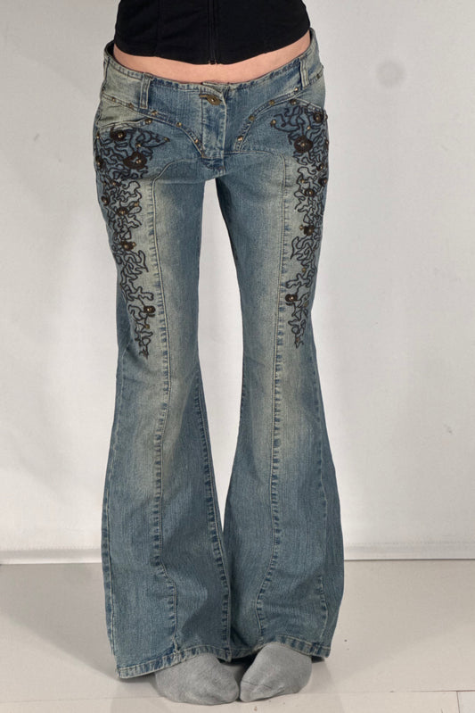 Lavt liv-jeans str.: L