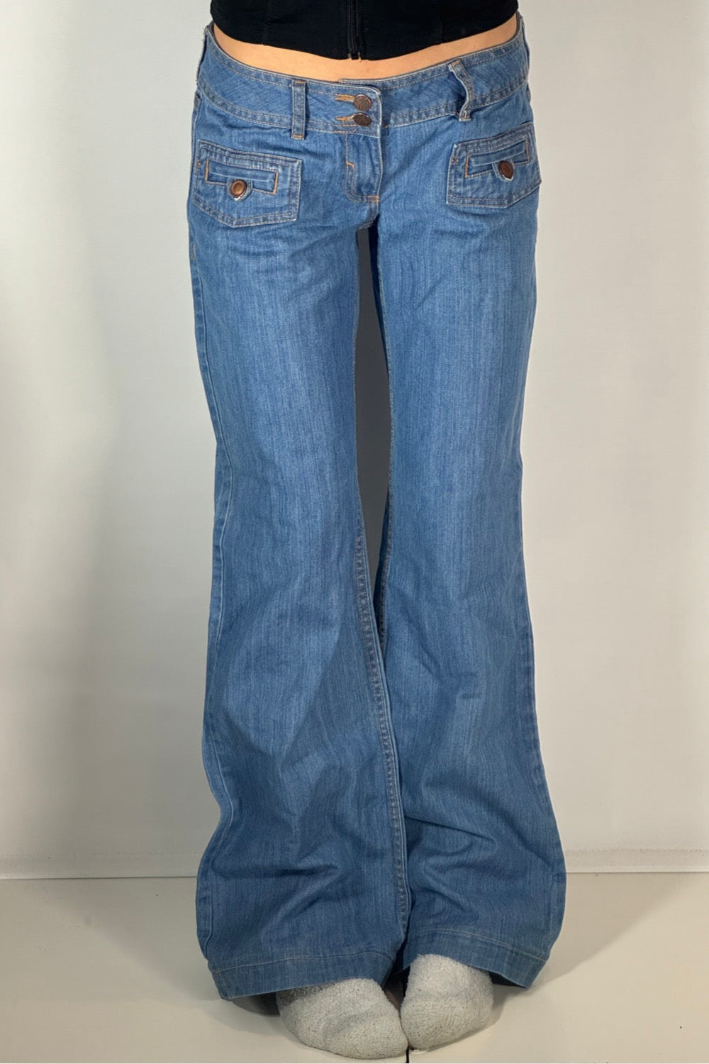 Lågmidjade jeans stl: S