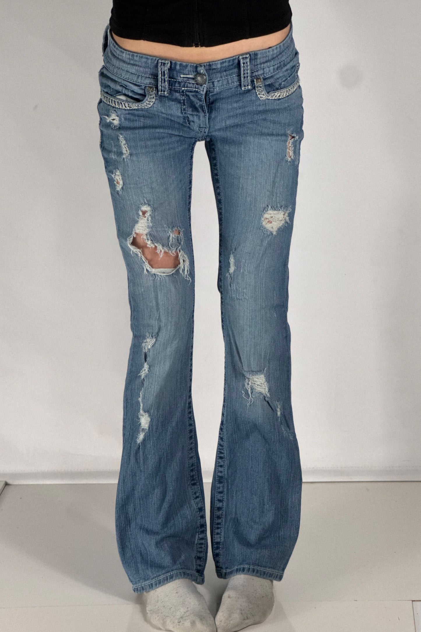 Lågmidjade jeans stl: S
