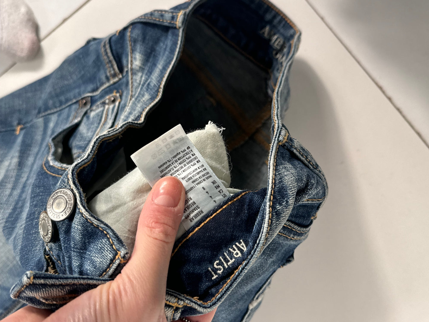 Lågmidjade jeans stl: XS
