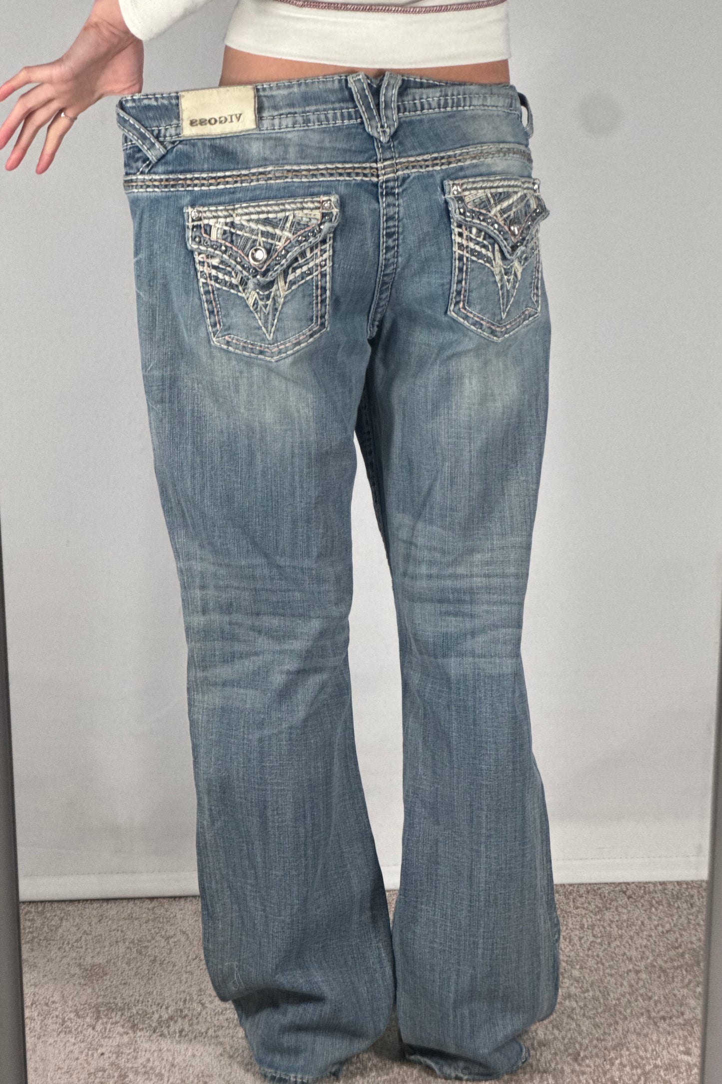 Lågmidjade jeans stl: L