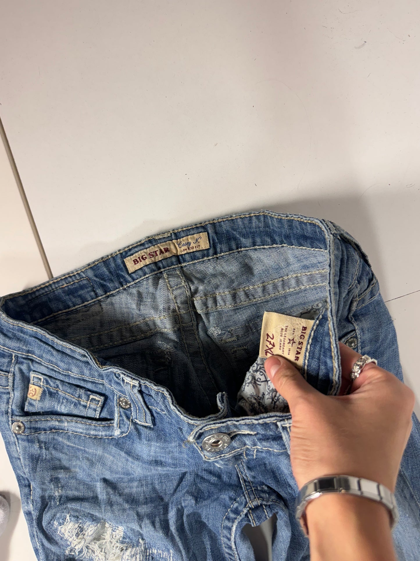 Lågmidjade jeans stl: S