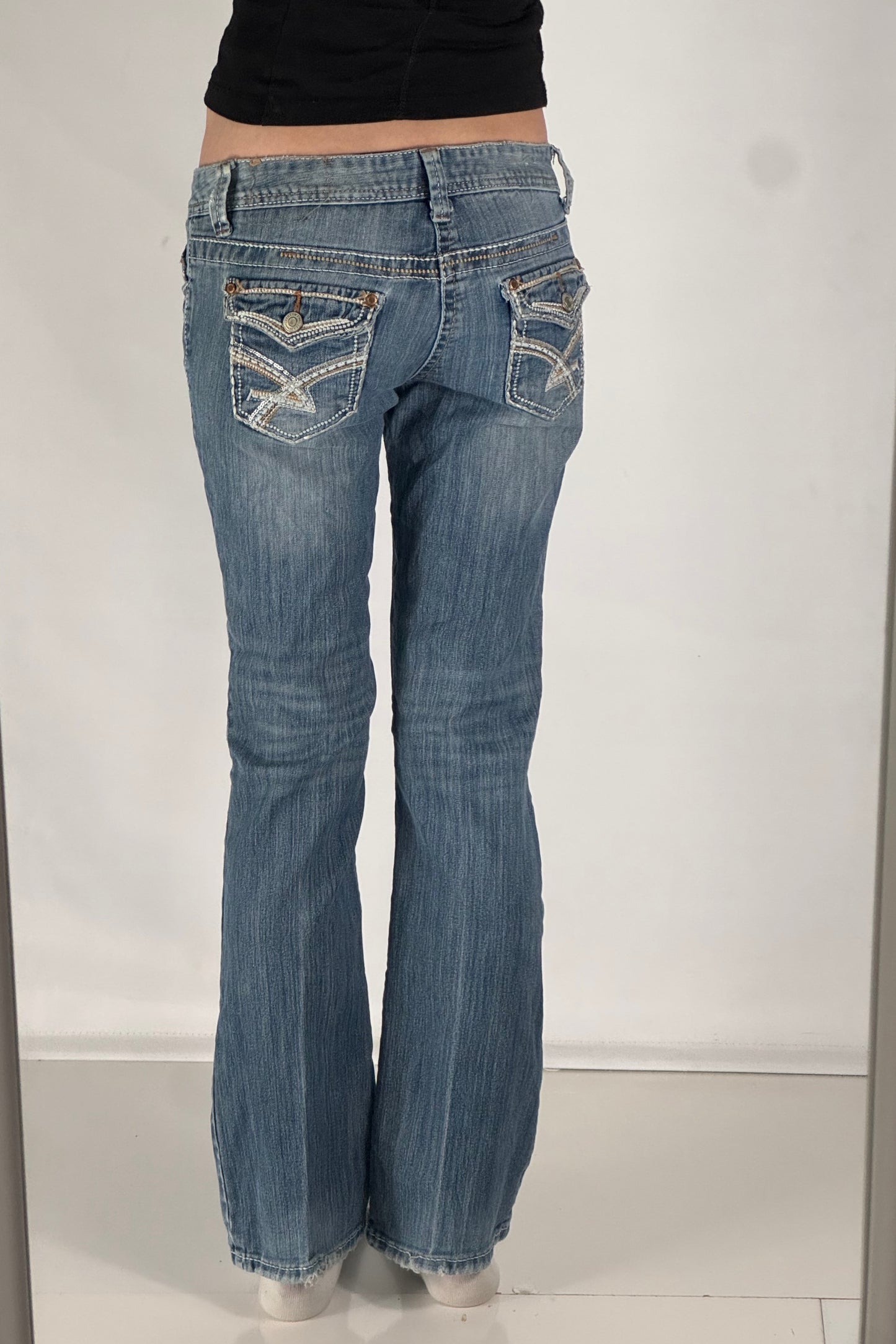 Lågmidjade jeans stl: S