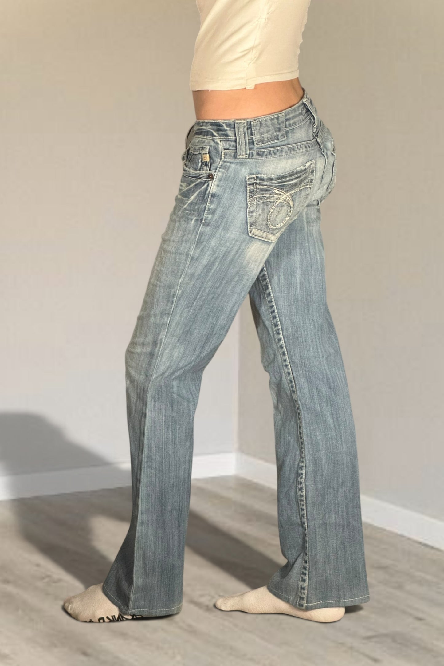 Lågmidjade jeans stl: S