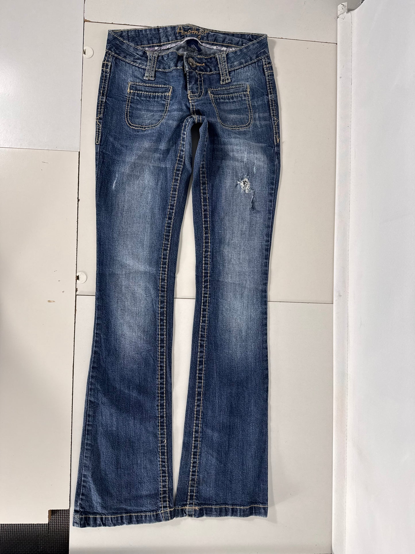 Lavmidede jeans str: XXS