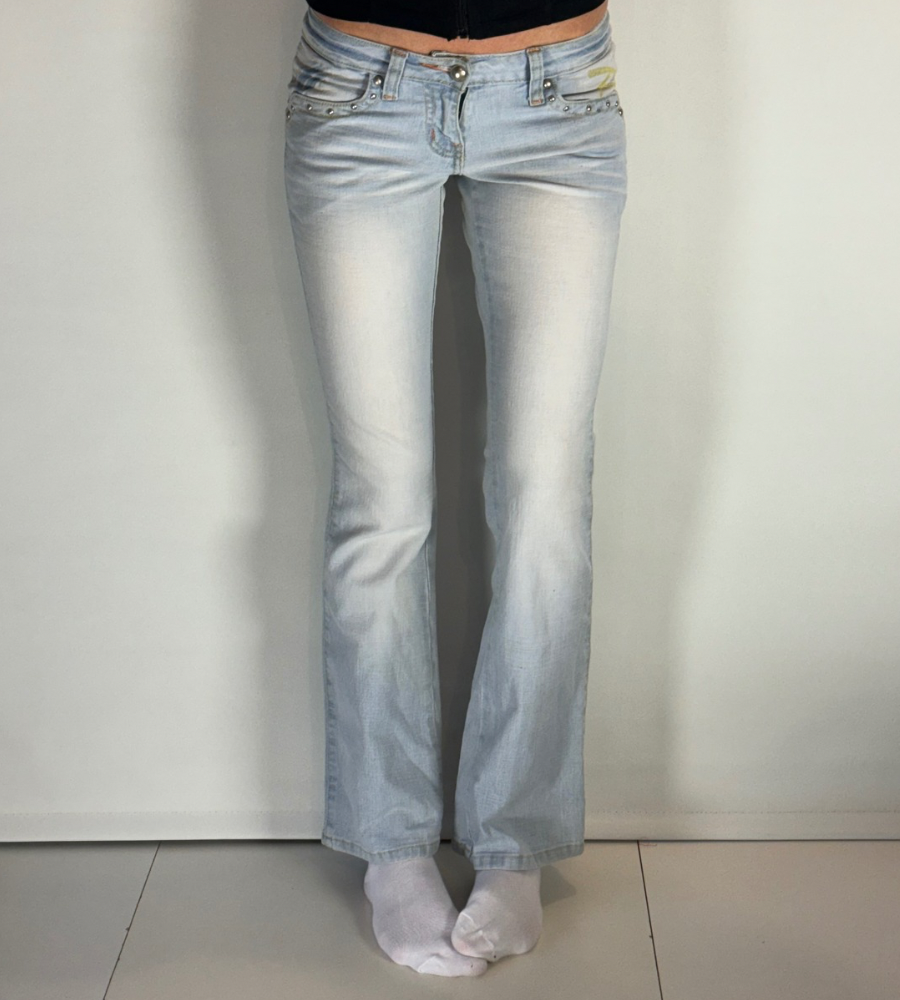 Lågmidjade jeans–stl: XS