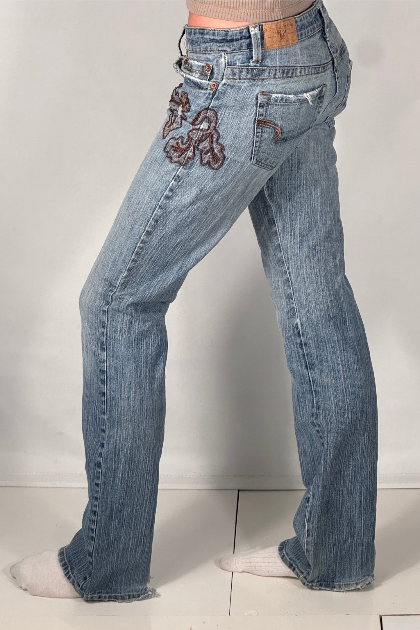 Lågmidjade jeans stl: S