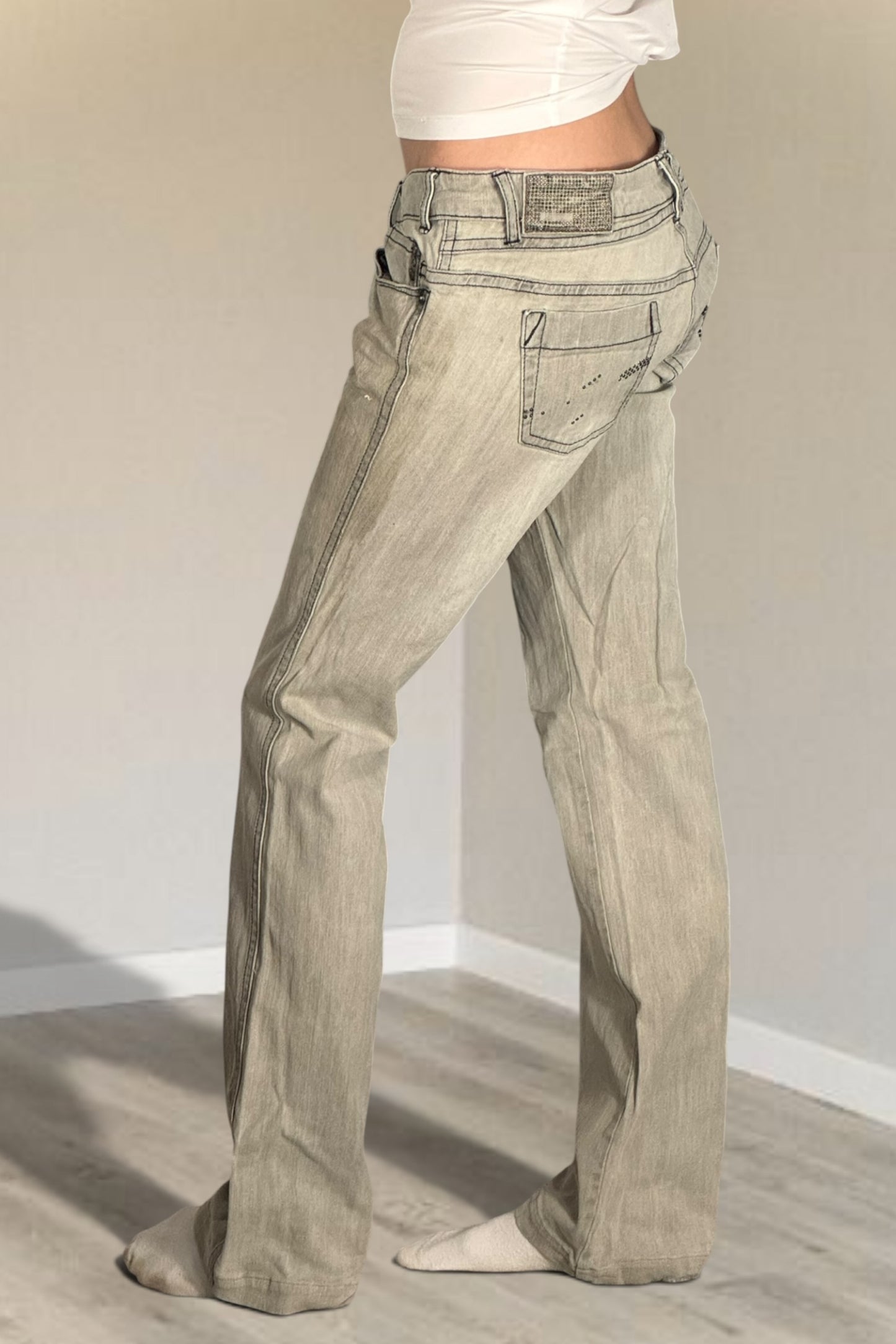 Lågmidjade jeans stl: S