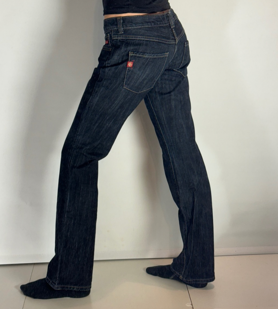 Lågmidjade jeans–stl: S