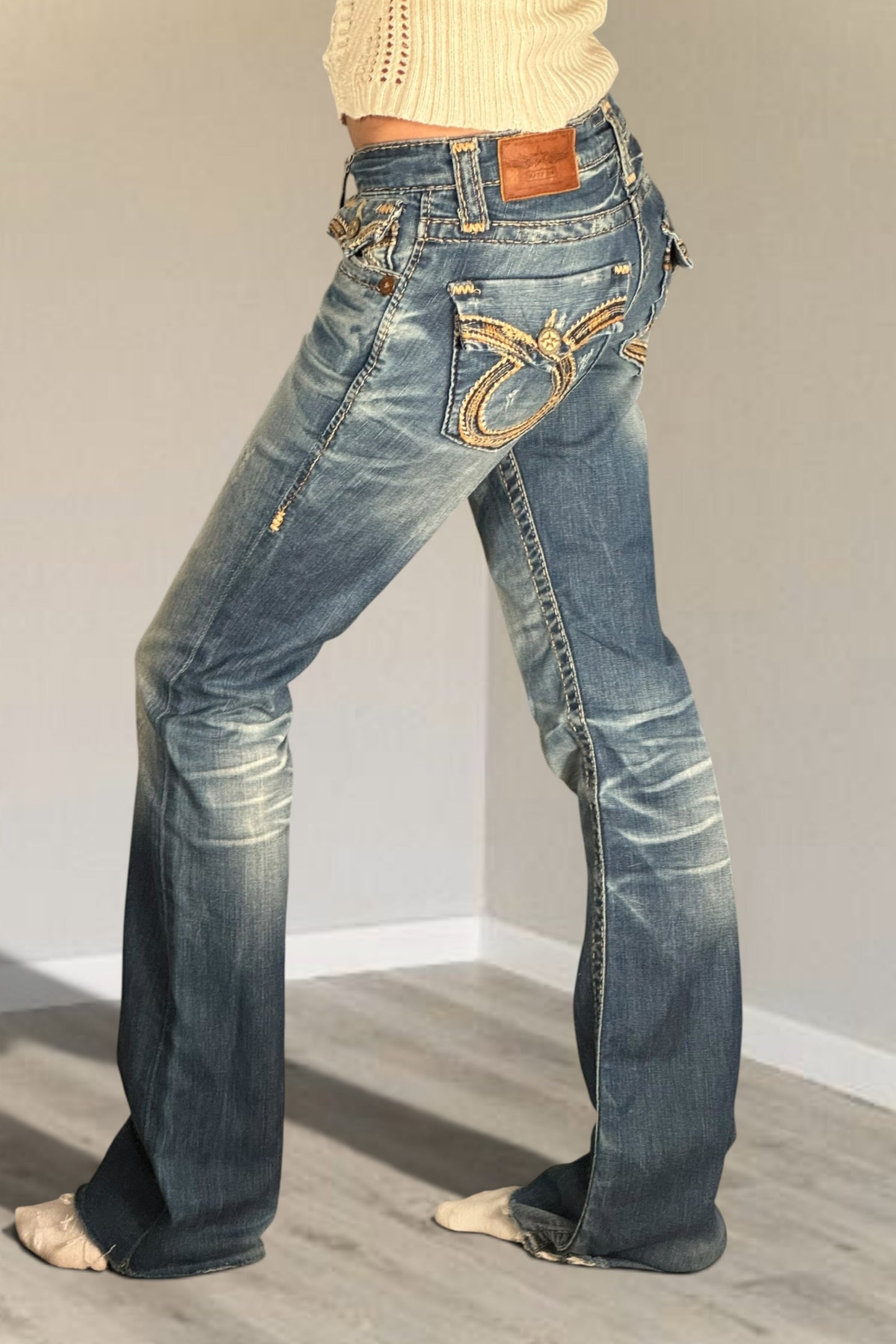 Lågmidjade jeans stl: XS