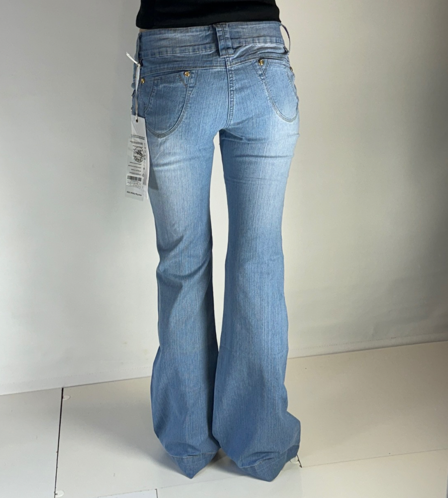 Lågmidjade jeans–stl: S