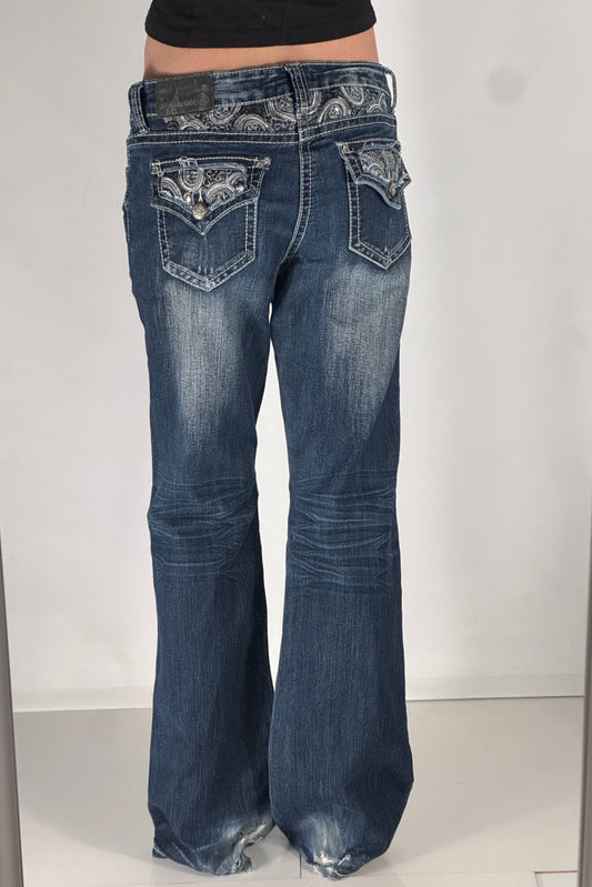 Lågmidjade jeans stl: M