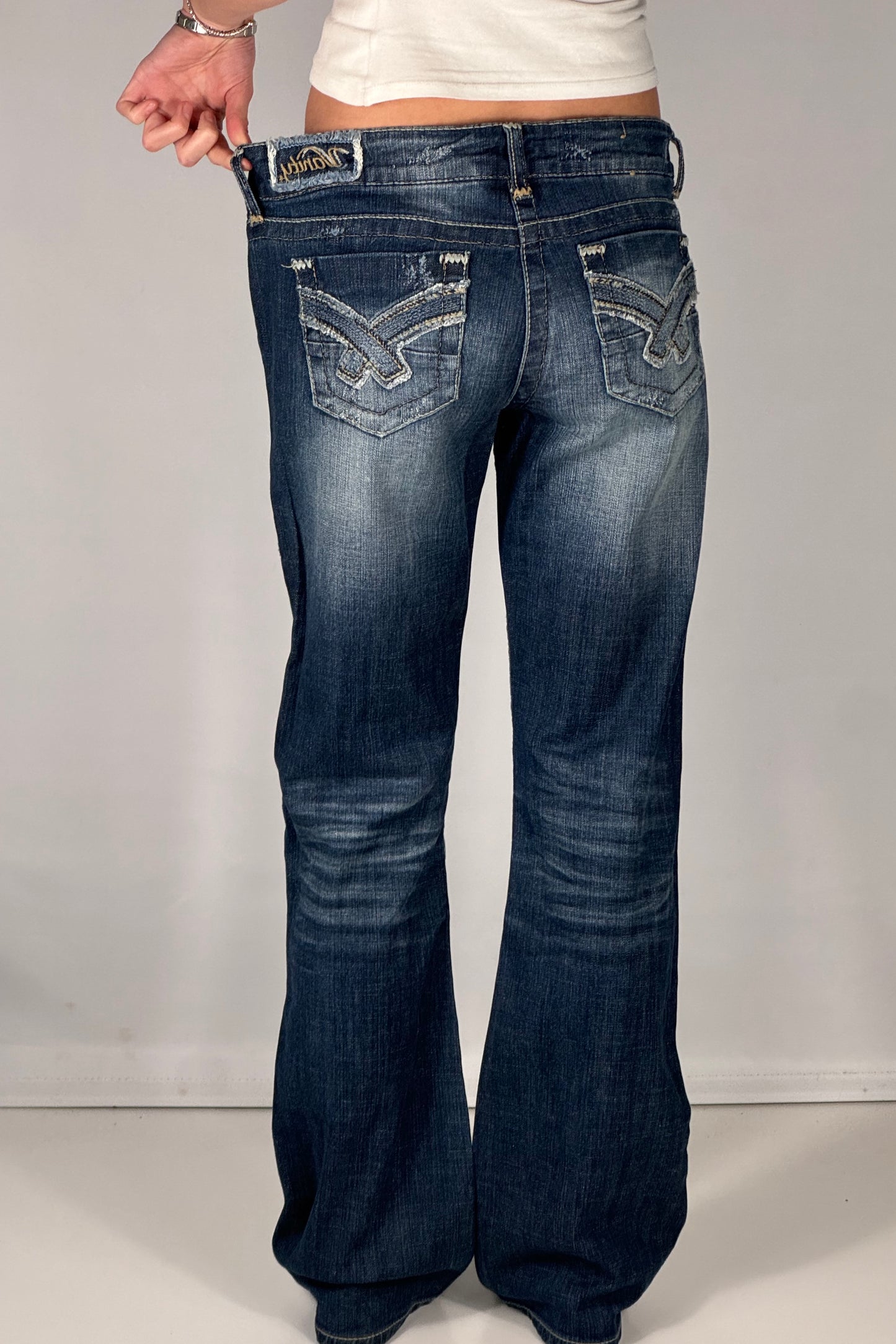 Lavt liv jeans str: S/M