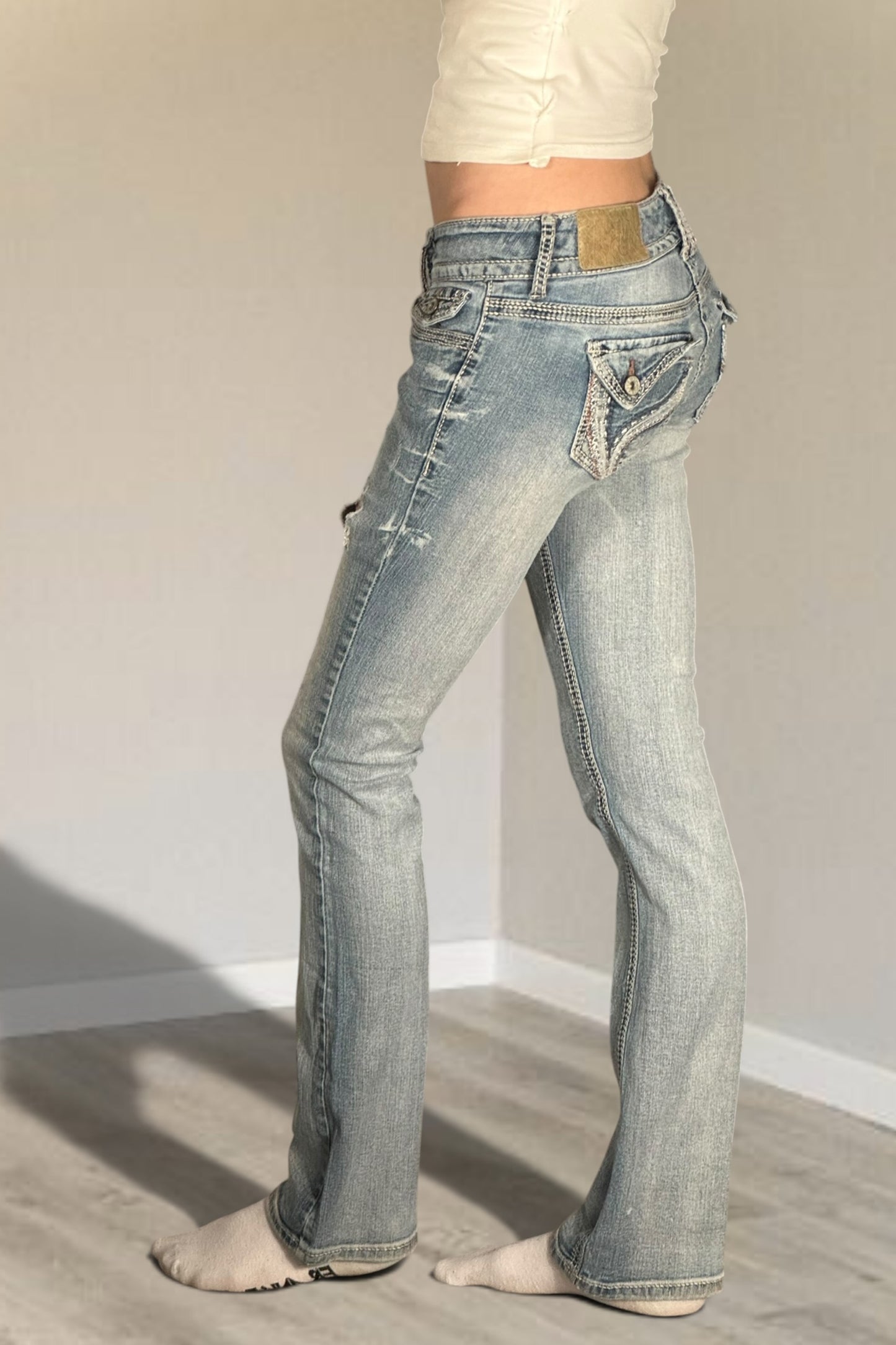 Lågmidjade jeans stl: XXS