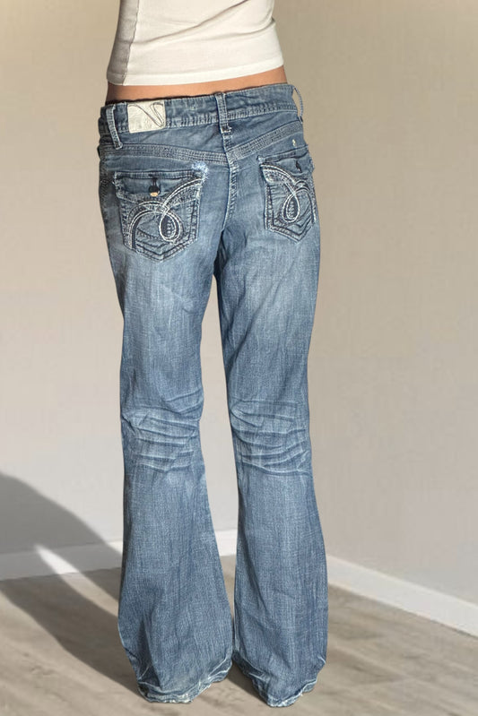 Lågmidjade jeans stl: S