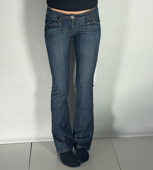 Lågmidjade jeans–stl: XXS