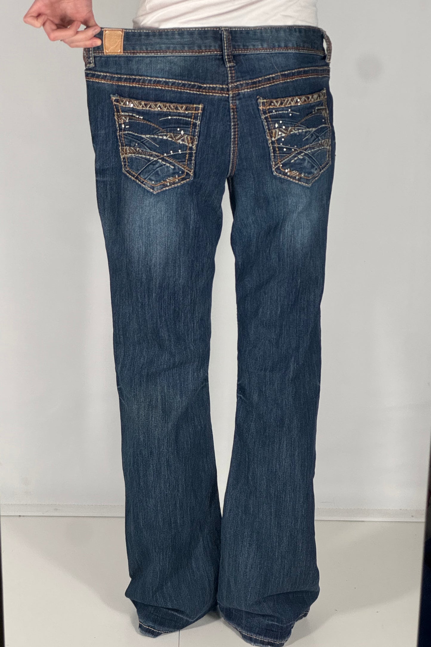 Lavtaljede jeans str: M