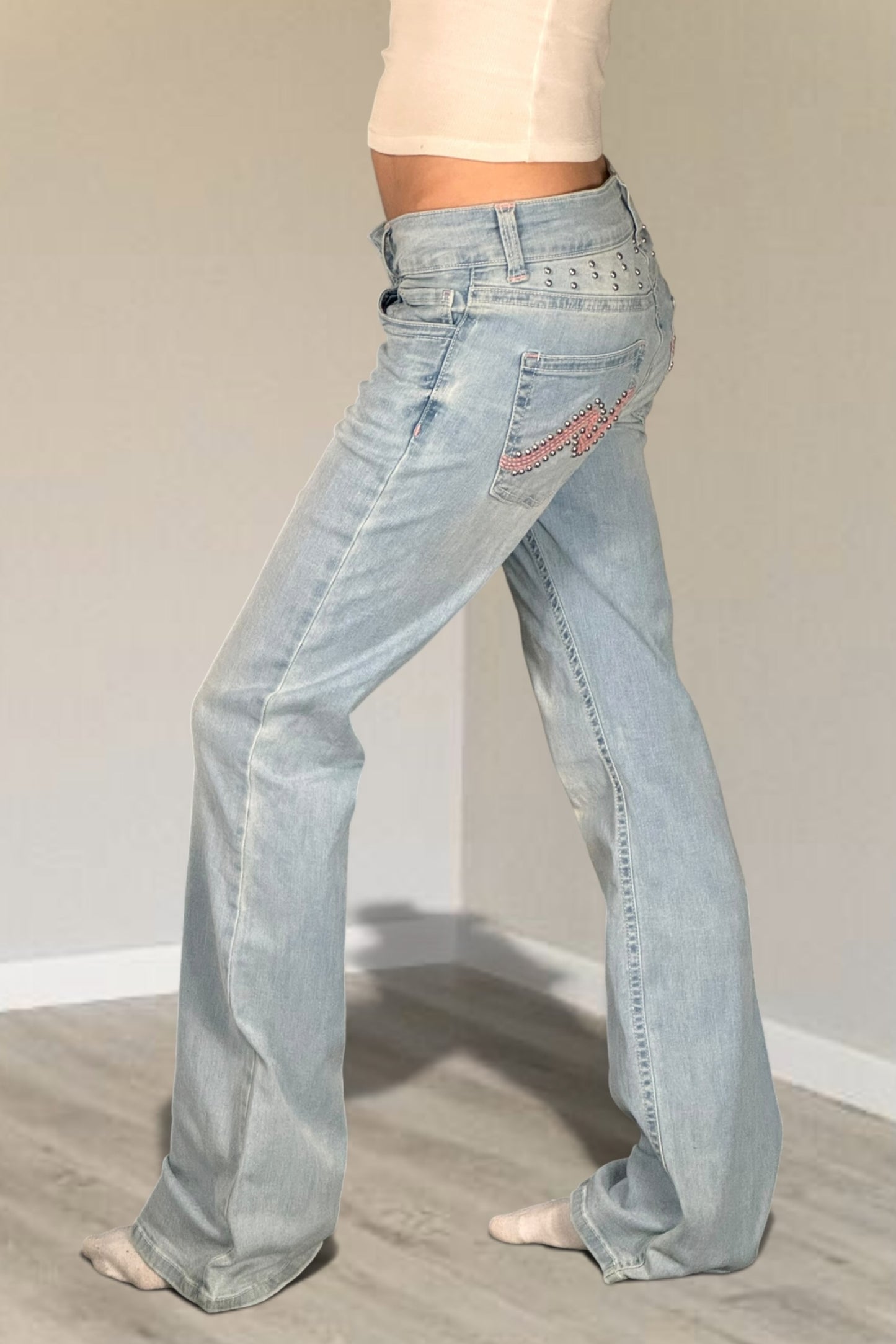 Lågmidjade jeans stl: XS/S