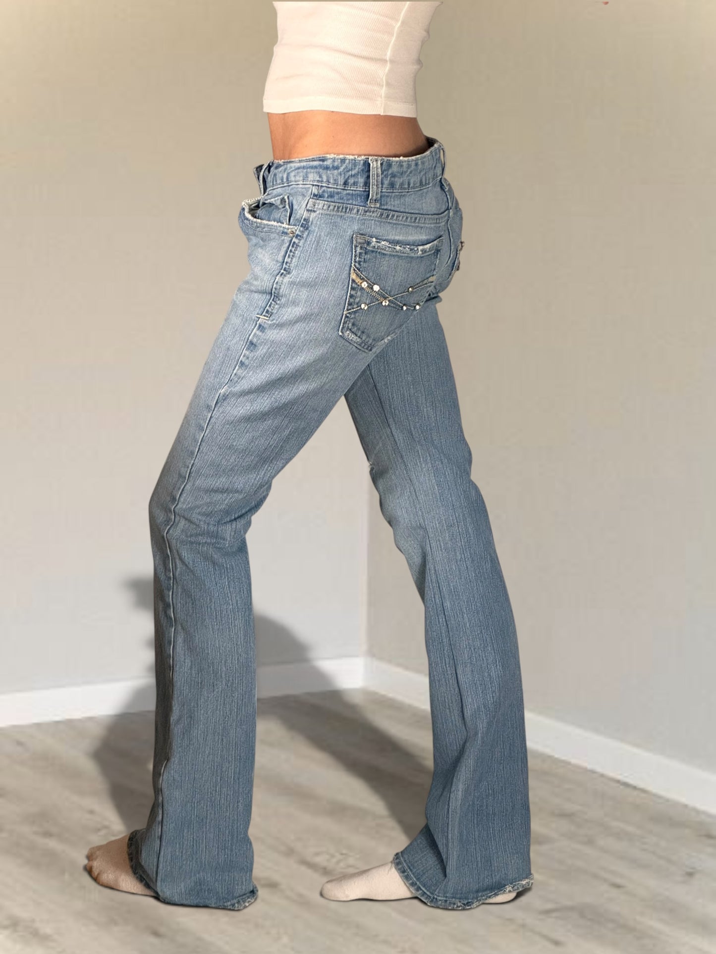 Lågmidjade jeans stl: S/M
