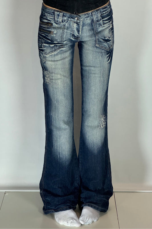 Lågmidjade jeans stl: S