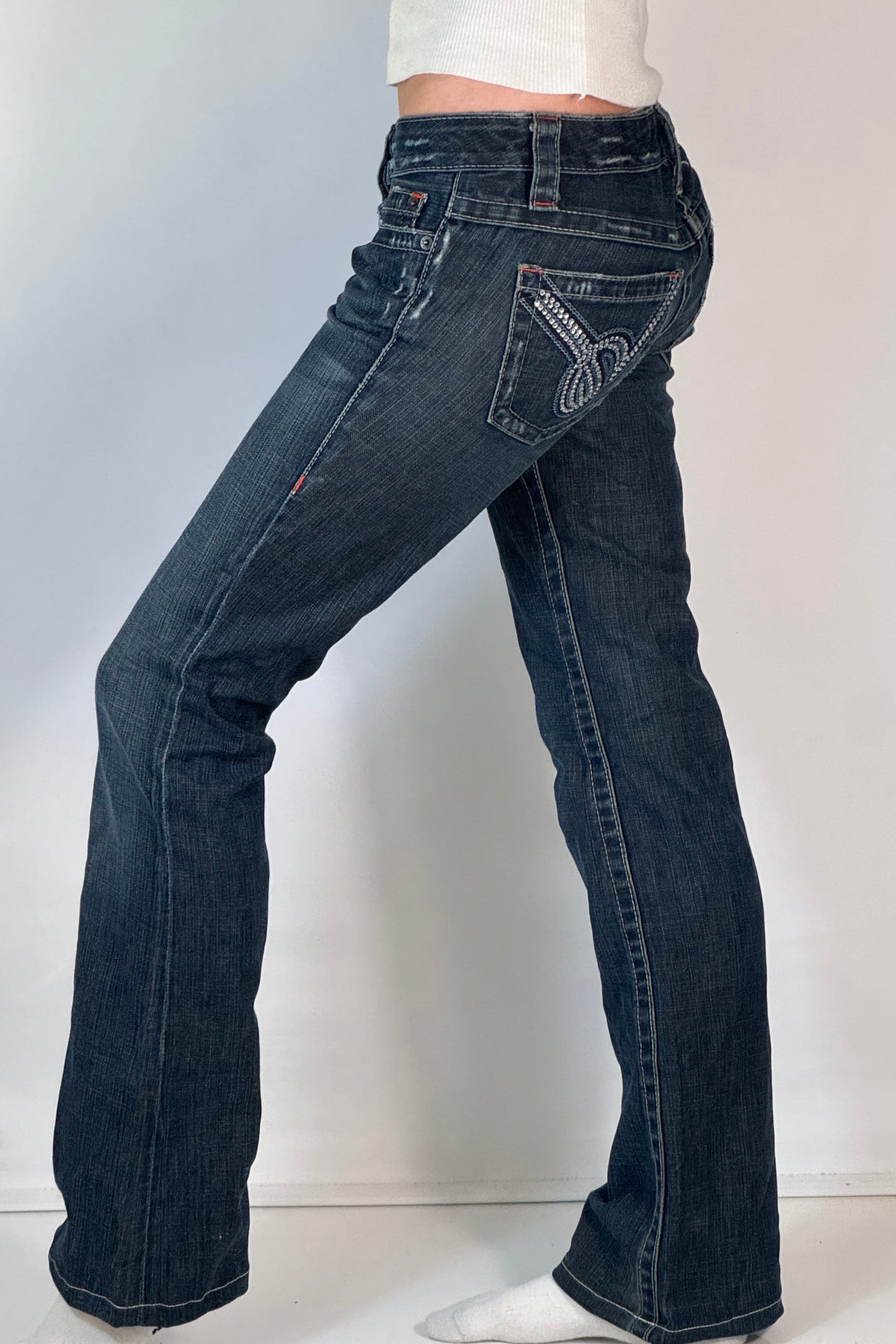 Lågmidjade jeans stl: XS
