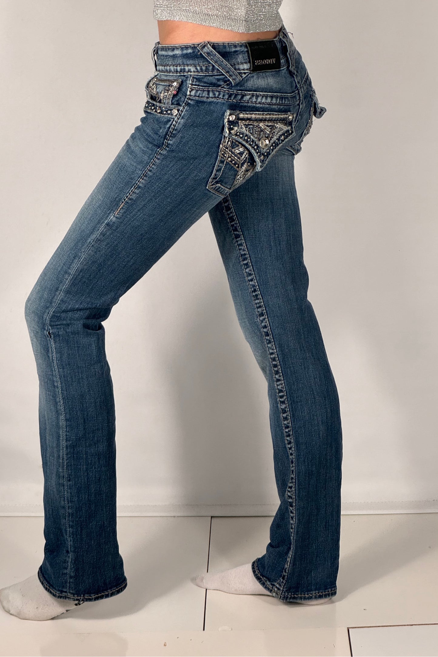 Lavlivede jeans str: XS/S